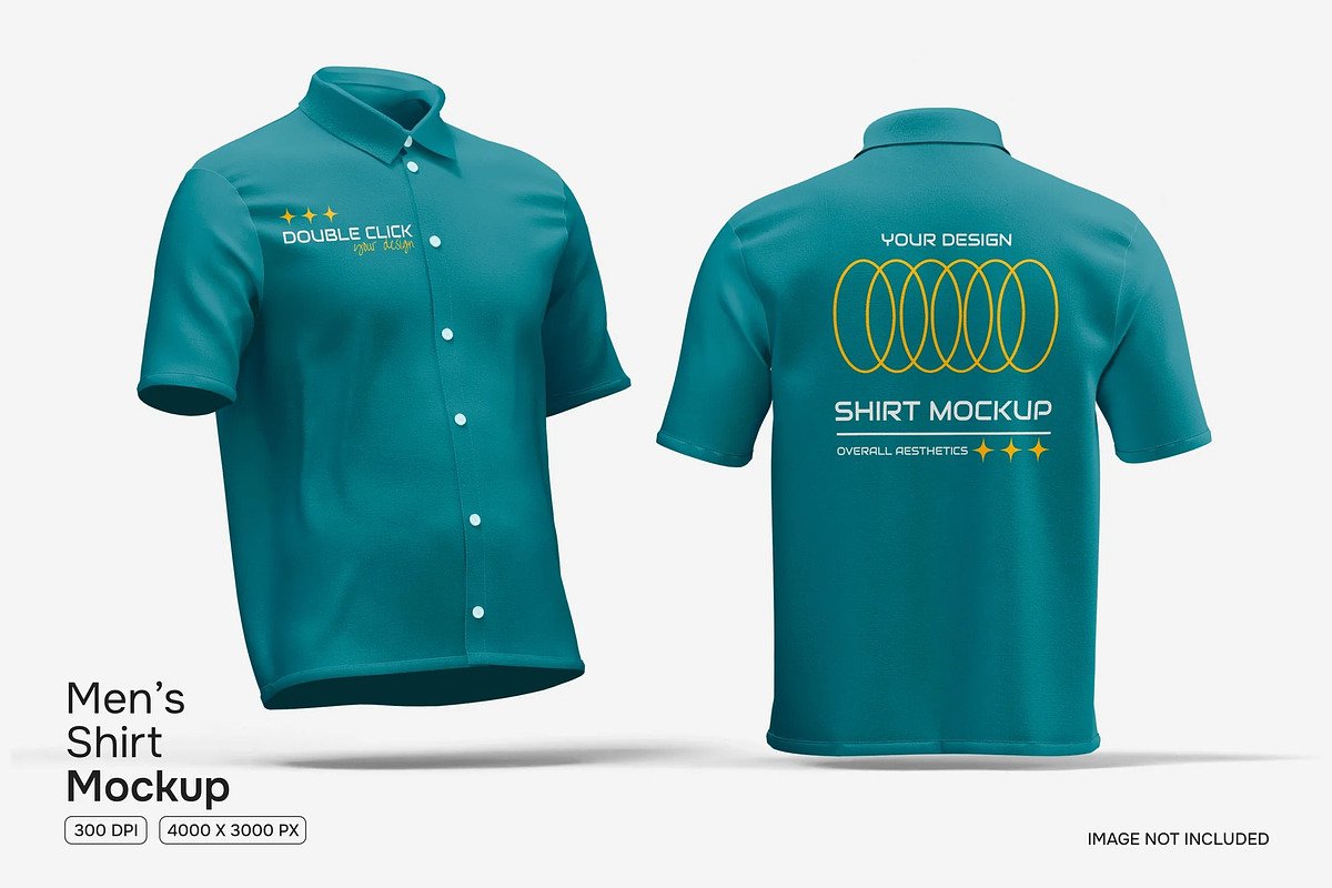 Men’s Shirt Mockup, an Advertising Mockup by renderstockmarket (Photo 1 of 3)