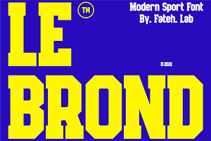 Le Brond Modern Sport Font