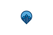 City Guide Logo, a Branding & Logo Template by Mauro Bertolino (Thumbnail 1 of 4)