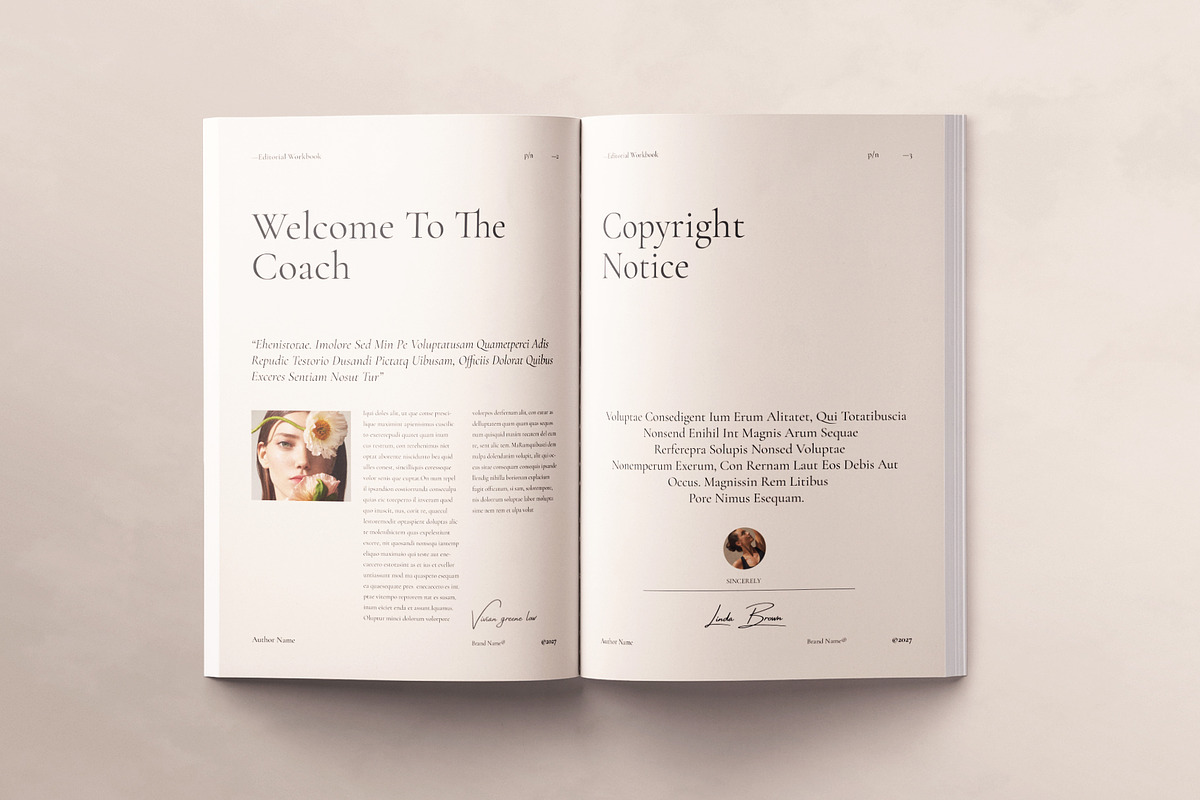 Editorial Workbook Design Template, a Magazine Template by ArtisanaAura (Photo 4 of 20)