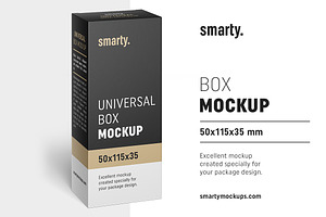 Box Mockup / 50x115x35 Mm