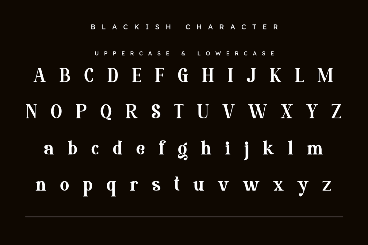 Blackish | Sophisticated Classic, a Serif Font by Masyafi Studio (Photo 3 of 8)