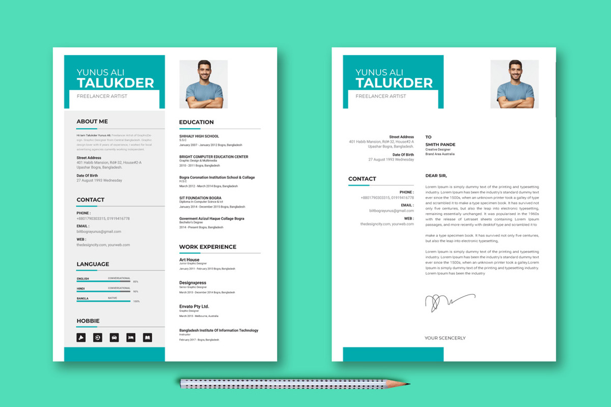 Professional Resume Template, a Resume Template by BrandlyTemplate