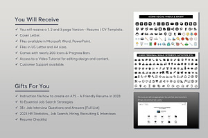 ATS Resume CV Word & PowerPoint - 5