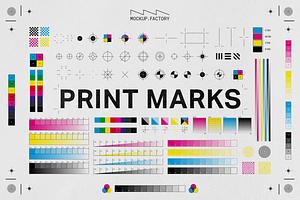 Print Marks | 120+ Vector Assets, an Outline Icon by Mockup.Factory