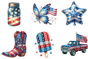 Rhinestone Sparkle American, an Illustration by DreamArtGraphic (Thumbnail 5 of 5)