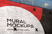 Street mural mockup bundle outdoor, an Advertising Mockup by FoundImages (Thumbnail 15 of 42)