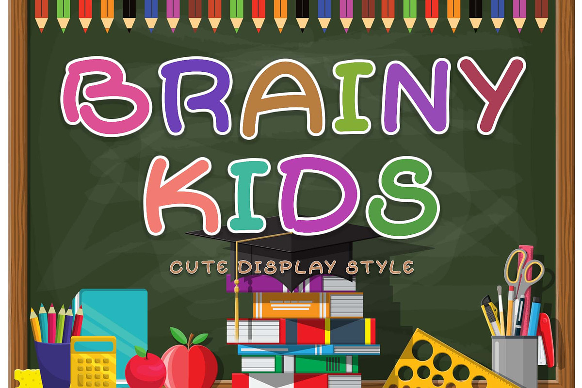 Back to School Fonts & Graphics, a Handwritten Font by Yoga Letter (Photo 2 of 6)