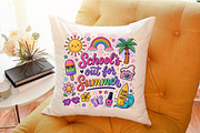 School out Summer Cute Doodle PNG, a Work Illustration by Sublimation Artist (Thumbnail 9 of 9)