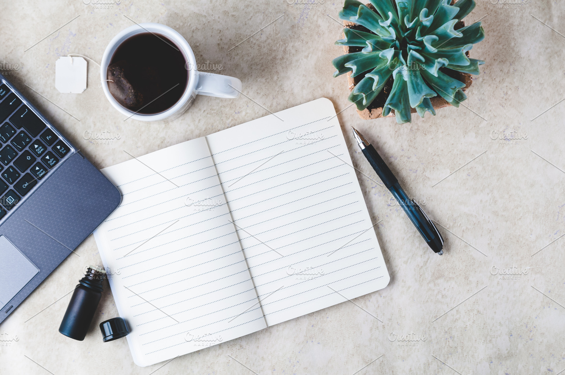 Desk top Flatlay, a Photo by Siân C Photography