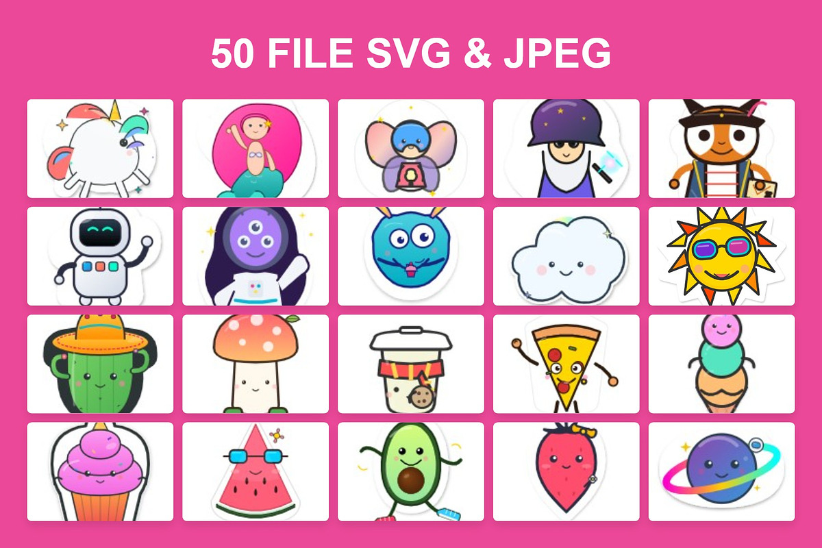 Sticker Cute Character Custom, an Animal Illustration by Eka Design (Photo 2 of 3)