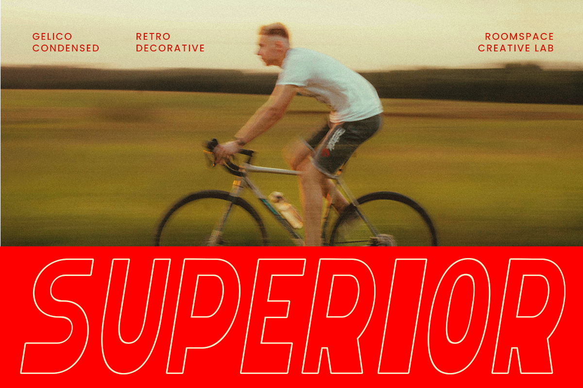 Gelico – Bold Condensed Display Font, a Font by roomspace creative lab (Photo 8 of 10)