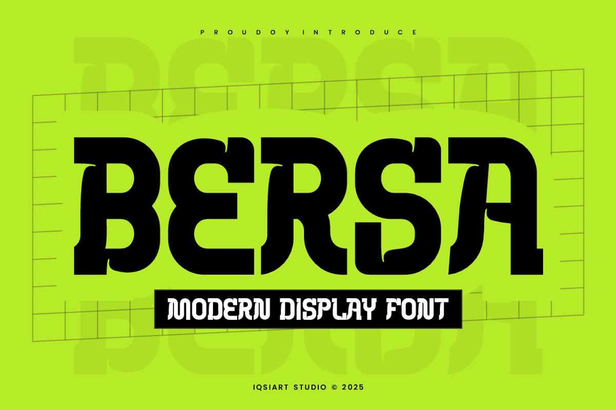 Bersa - Varsity Font, a Slab Serif Font by Iqsiart Studio (Photo 1 of 6)
