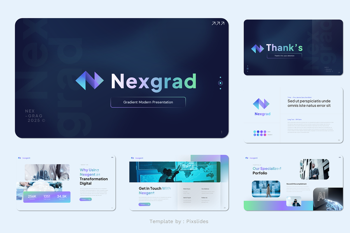 Gradient Business Keynote, a Presentation Template by Pixslides (Photo 5 of 5)