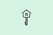 House Key Icon, an Object Illustration by Vectorium Studio (Thumbnail 1 of 4)