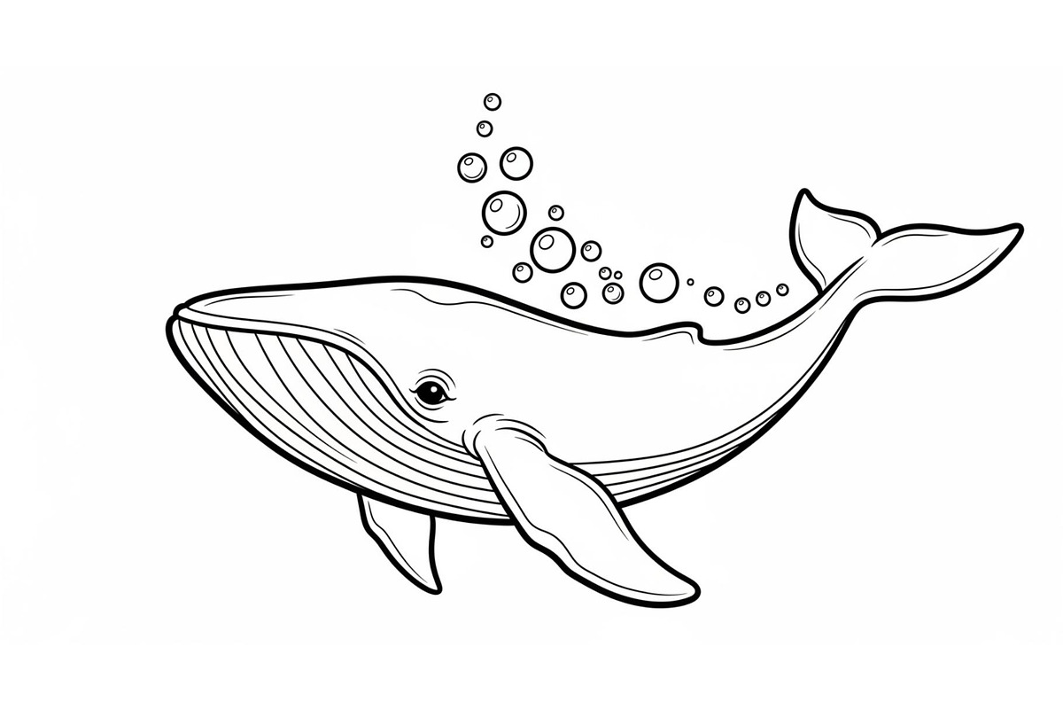 Whale Line Art Vector Bundle, an Illustration by yasushie (Photo 12 of 51)