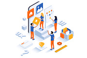 Flat design isometric illustrations, an Education Illustration by Creative Graphics (Thumbnail 13 of 15)