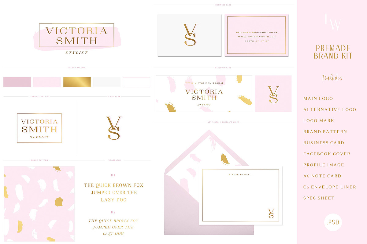 SALE! Premade Brand Kit Logo Design, a Branding & Logo Template by With Love Ethel (Photo 1 of 2)