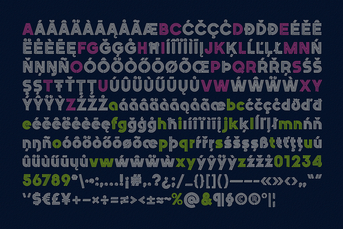 Nightlife Decorative Neon Font preview 3