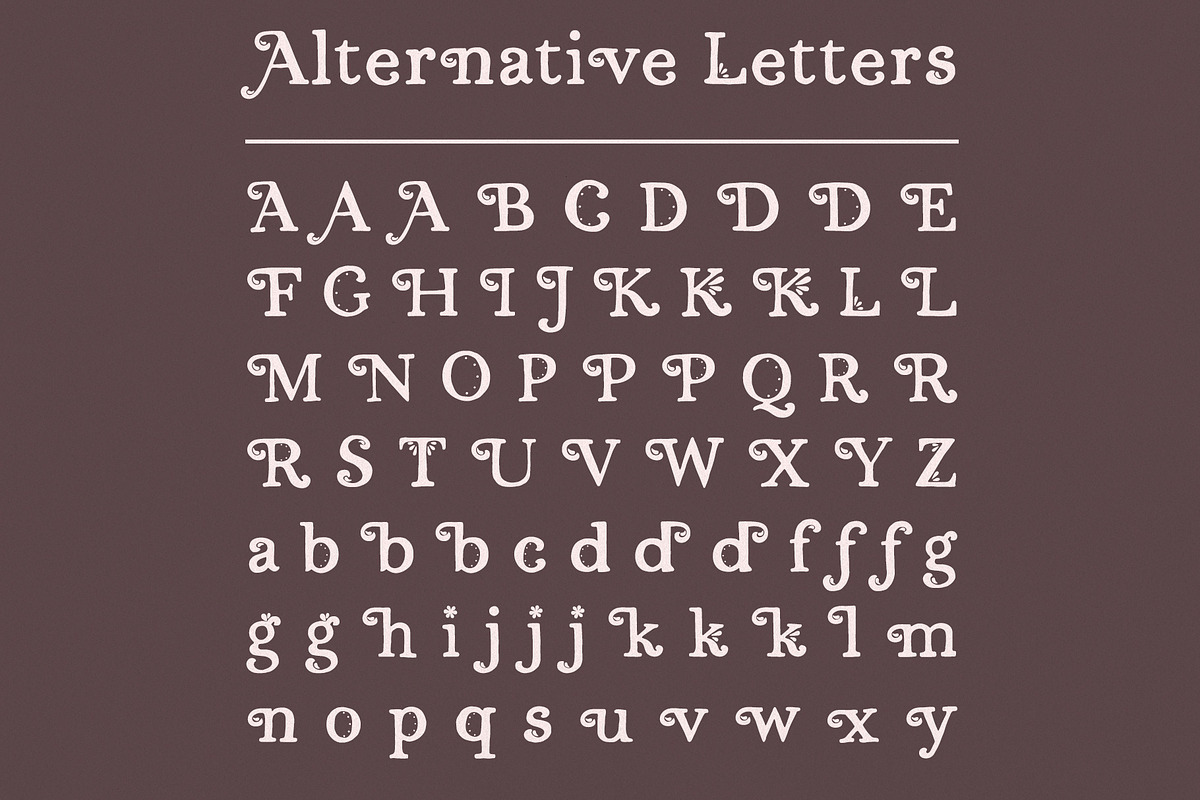 Persephone // A Hand-Drawn Serif, a Serif Font by Megs Lang (Photo 16 of 25)