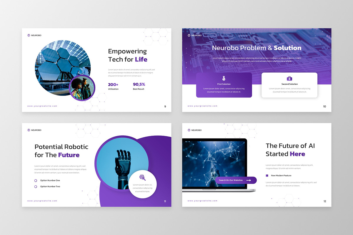 Neurobo - Robotic & Future Tech Key, a Presentation Template by MtvtdArt (Photo 5 of 6)