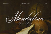 Mandalina Classical Script Font, a Script Font by UICreative (Thumbnail 1 of 13)