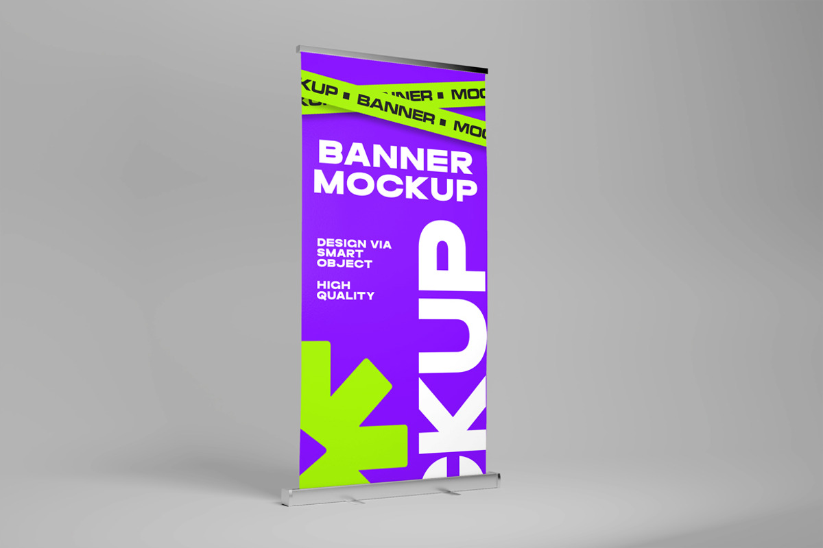 Roll Up Banner Mockup, a Product Mockup by Mockupnine (Photo 5 of 7)
