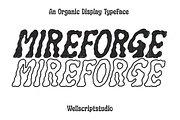 Mireforge - Organic Display Font, a Handwritten Font by Wellscript Studio (Thumbnail 1 of 15)