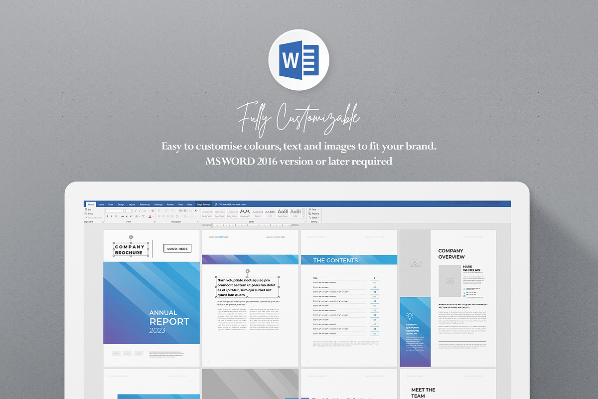 Annual Report | Docx | InDesign, a Brochure Template by BrochuresFactory (Photo 7 of 7)