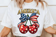 Faux Yarn Patriotic America Cherry, an Illustration by designcity5 (Thumbnail 5 of 9)