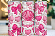 Coquette Pearl Bow Tumbler Wrap, an Object 3D Model by CraftArtStudio (Thumbnail 1 of 2)