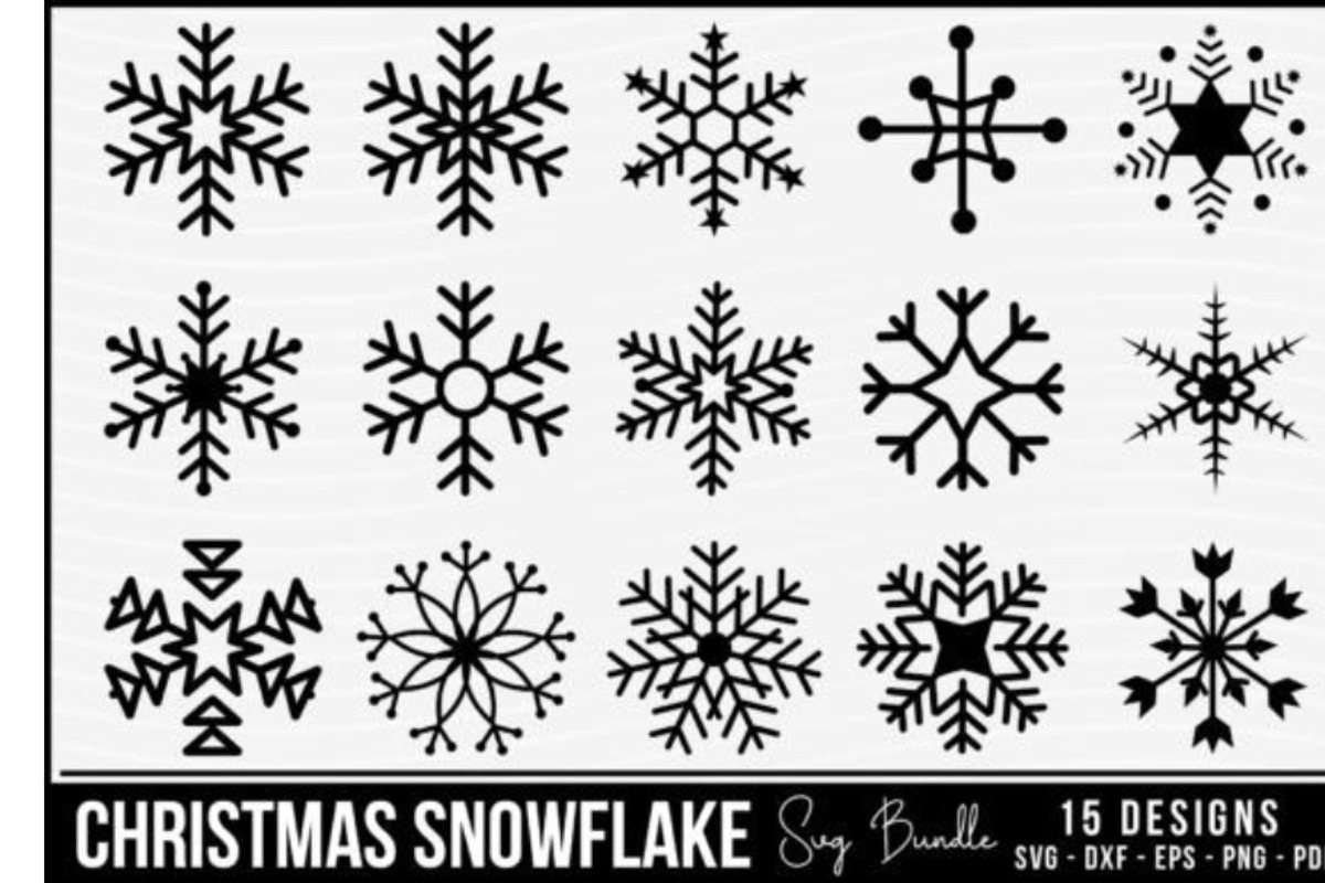 Christmas Snowflake SVG Bundle, an Object Graphic by BeeCraftR