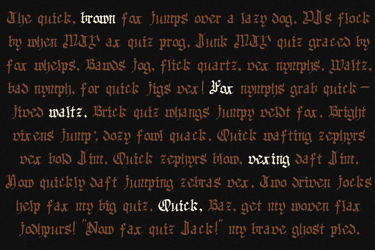 Dark Obelisk Gothic Blackletter Font, a Blackletter Font by Ashiya Pixel (Photo 3 of 6)