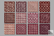 Burgundy Distressed Cottagecore, a Pattern Graphic by Fine Purple Elephant (Thumbnail 5 of 5)