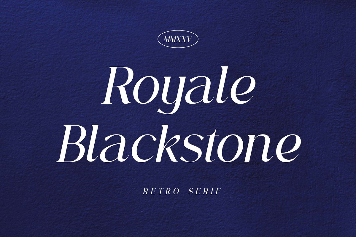 Royale Blackstone Retro Serif Font, a Serif Font by UICreative (Photo 1 of 13)