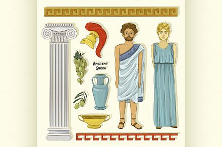 Ancient Greek traditional costumes s