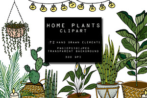 Home Plants Clipart Collection