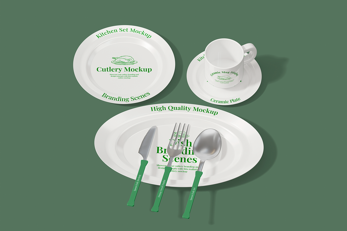 Cutlery Mockup, a Household Mockup by Permadi Creative (Photo 4 of 4)