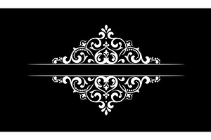 Vintage black and white element, an Illustration by RODINA