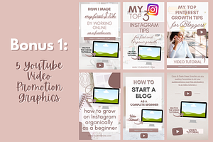 65 Pinterest Templates 3 BONUSES