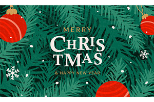 Christmas backgrounds vector, an Illustration by Zaie