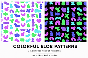 Colorful Blob Shapes, an Object Graphic by Olena Halahan (Thumbnail 2 of 5)