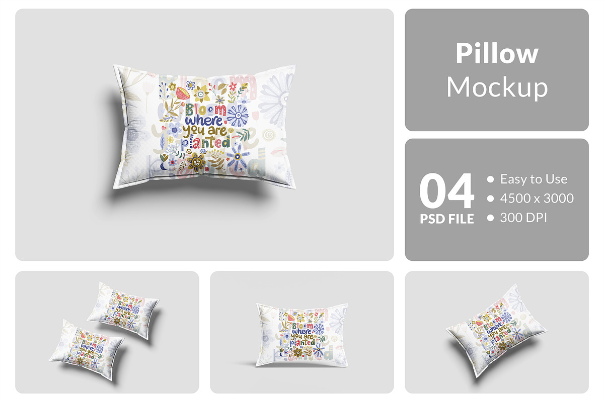 Pillow Mockup, a Packaging Mockup by Hazzpro_Std (Photo 1 of 5)