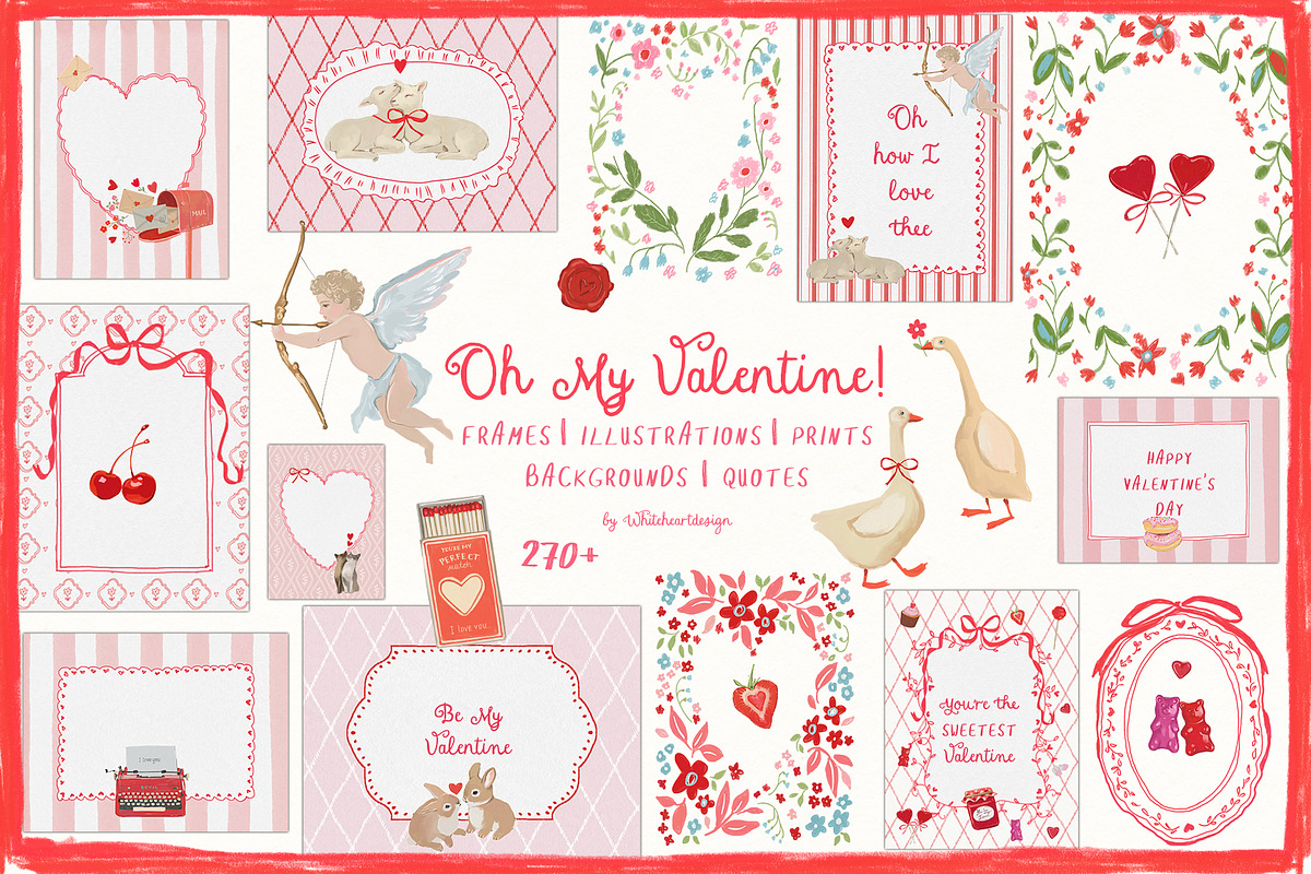 Cottagecore PNG Frames, Illustration, a Decorative Illustration by whiteheartdesign (Photo 5 of 57)
