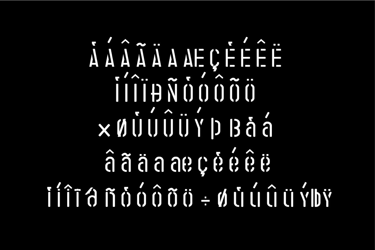 STENCIL ARMY Military Font, a Symbol Font by WAP (Photo 5 of 7)