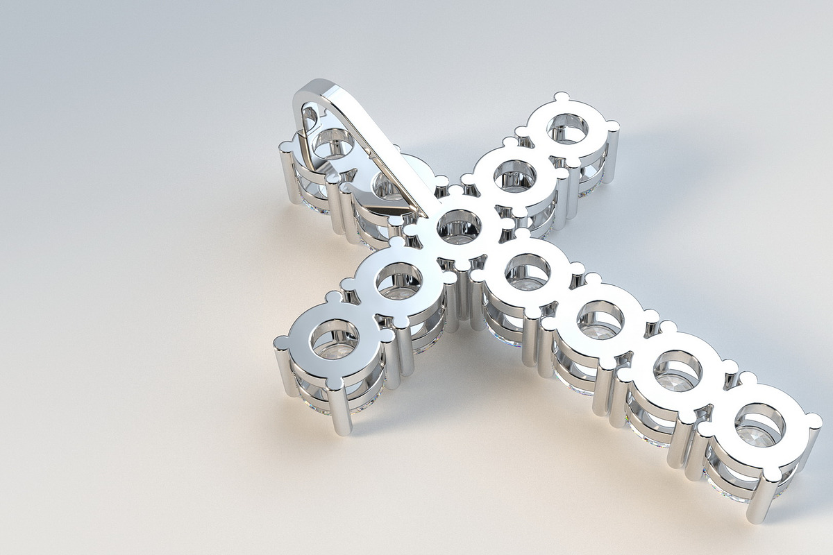 Diamond cross with hidden loop, an Object 3D Model by 3D Models by Obshansky (Photo 8 of 9)