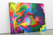 Eagle colorful popart vector artwork, an Animal Illustration by weervector (Thumbnail 1 of 2)