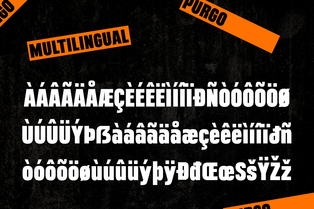 Purgo – Bold New Display Font, a Sans Serif Font by Drizy (Photo 4 of 9)