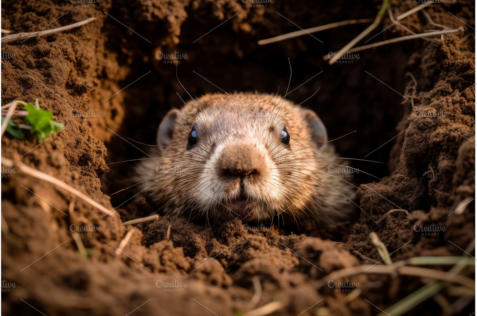 Snug Groundhog animal house, an Animal Photo by Ylivdesign