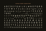 Lupina Stamp, a Sans Serif Font by Craft Supply Co. (Thumbnail 7 of 8)